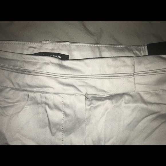NWT ZAC & RACHEL Light Gray Capri Pants 24W - Picture 3 of 4